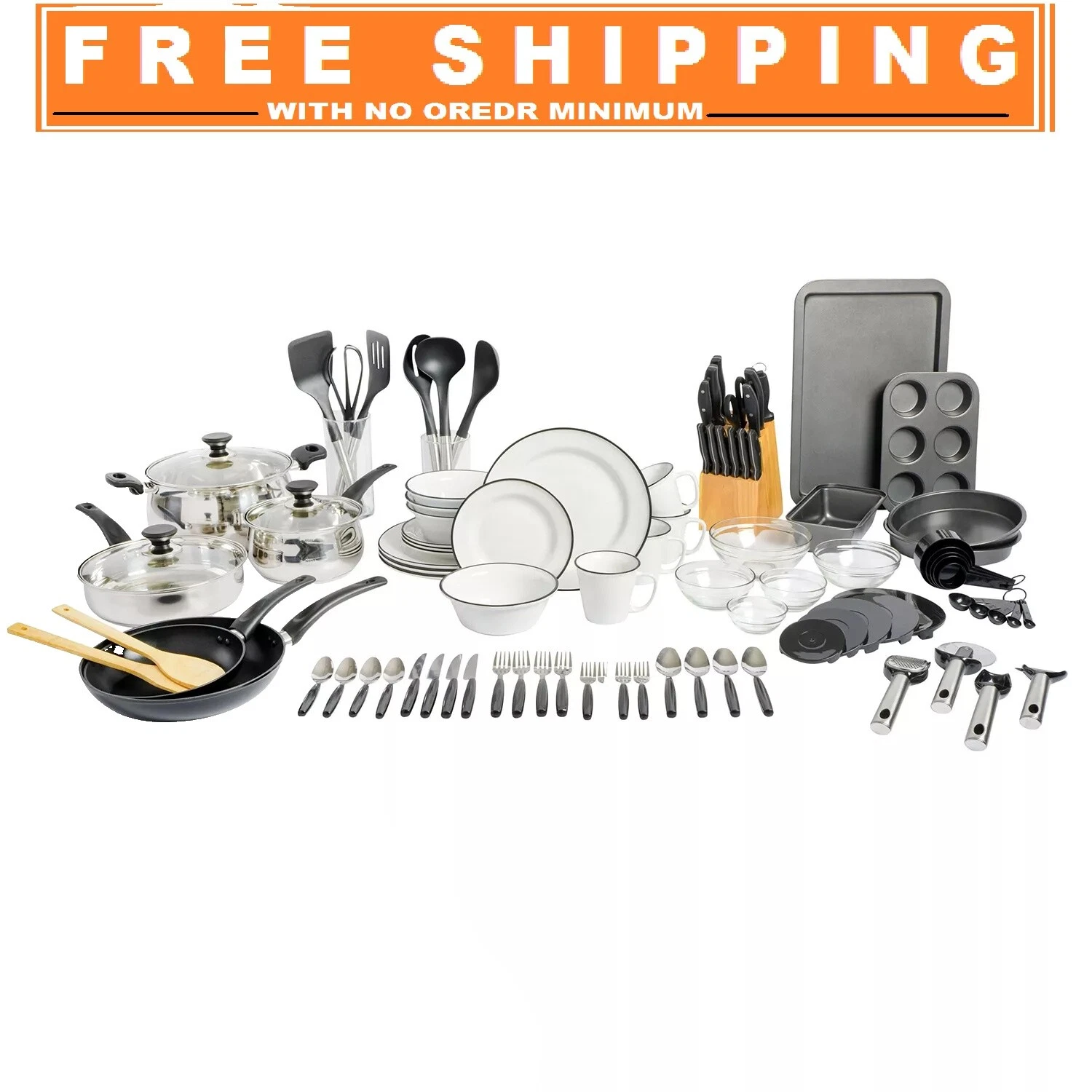 Servicio de cena completa de madera Gibson Conjuntos