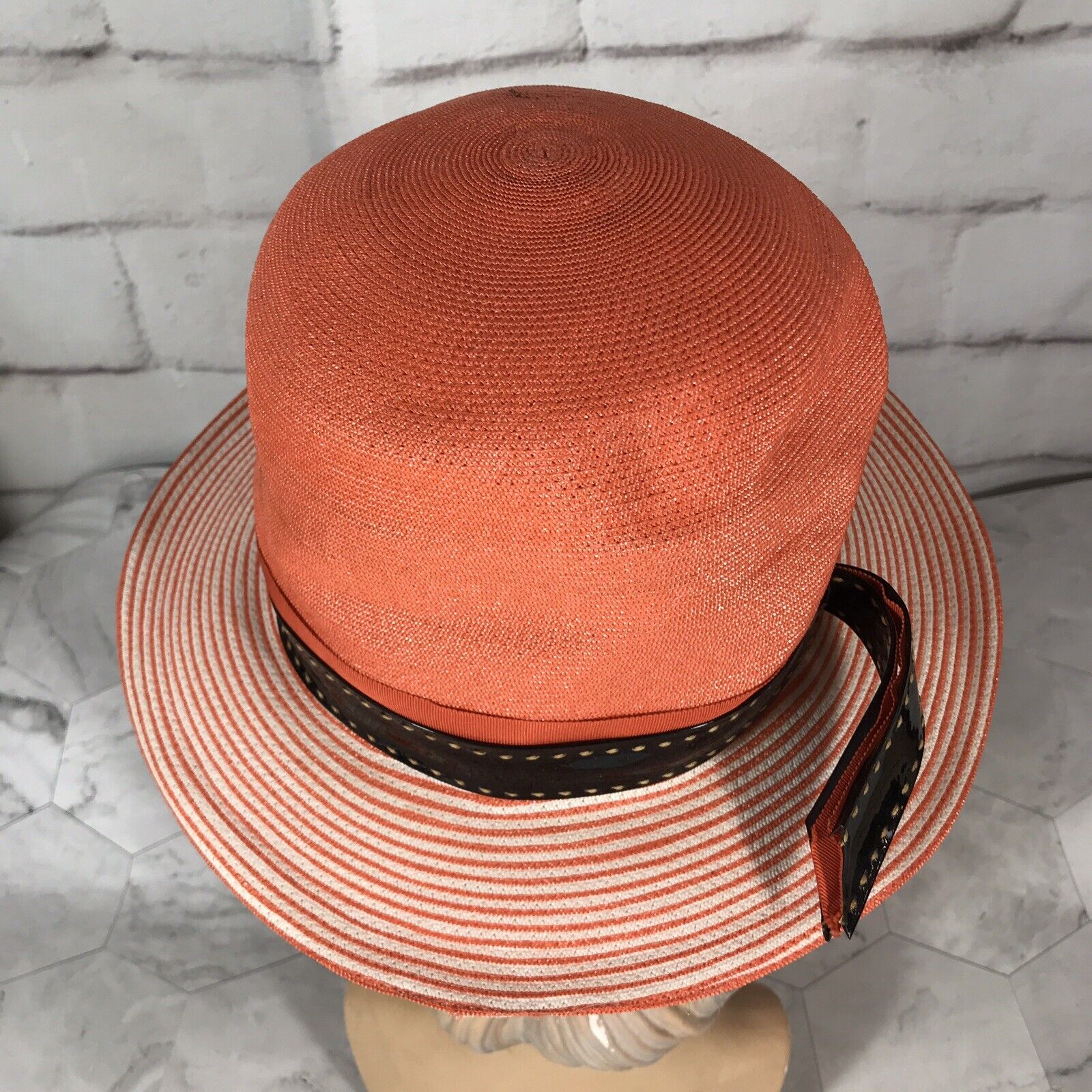 VTG Darcel Exclusive High Crown Sun Hat Orange - image 3