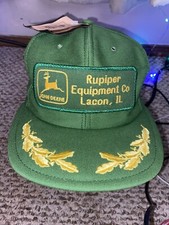 Rare Vtg Green John Deere SnapBack Trucker Hat Cap Made In USA Louisville W/tag