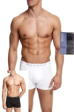 HUGO BOSS Boxer Brief Shorts 2 pack S Black White 100% Cotton