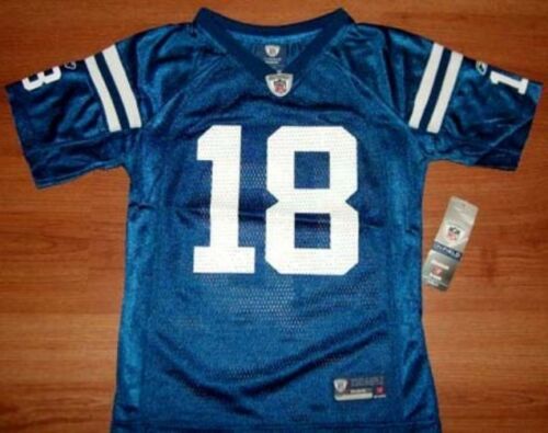 Maglietta Peyton Manning Colts Ragazze Piccola Blu NFL - Foto 1 di 3