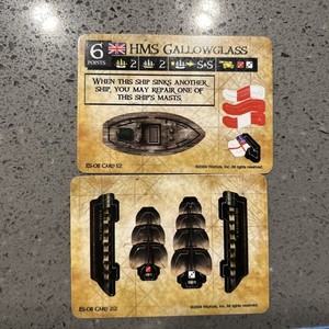 HMS Gallowglass ES-011 COMPLETE (1/2 & 2/2) Pirates of the Spanish Main WizKids