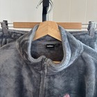 Disney's Minnie Mouse Womens L Pink Bow Juniors' Woobie Gray Pullover & Pant Set