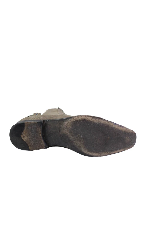 Paul Smith Hombres Gamuza Patchwork Elástico Sin Cordones Botines Beige Talla 7 Foto 4 de 4