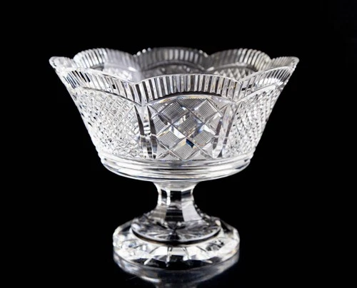 Waterford Footed Centerpiece Bowl 10" Elegant Vintage Crystal Signed