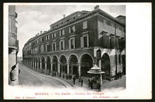 MODENA - Via Emilia - Portico del Collegio - Cartolina d'epoca - 178C552