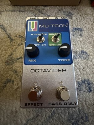 Mu-Tron Octivider Octave Guitar Effect Pedal - Used w/ D Addario 9V Power Supply