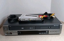 Go Video DV1030A DVD VHS VCR Combo Player Video Cassette Recorder Remote Bundle