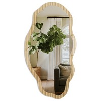 GanzköRperspiegel FüR Ankleidezimmer Und Schlafzimmer Beige Dielen 52X97 Cm