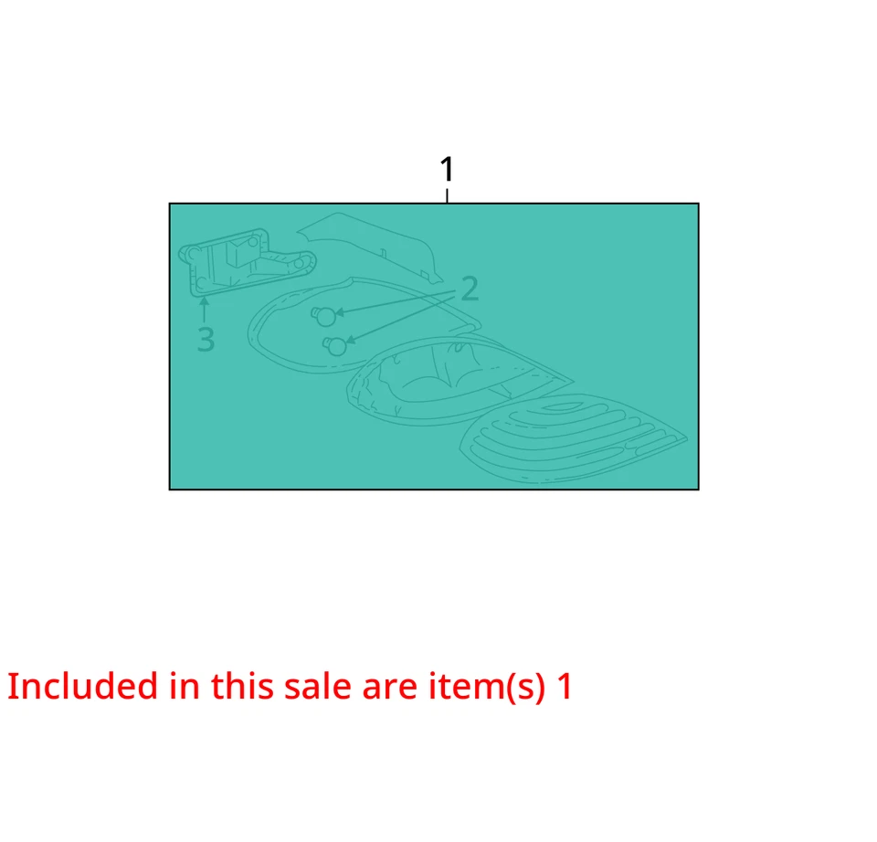 ПОДХОДИТ ДЛЯ 1999-2005 PONTIAC GRAND AM ЛАМПА ASM ХВОСТ RH 22612878 - НОВЫЙ OEM 22612878 - Изображение 2 из 3