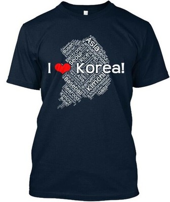 I Love Korea Or T-Shirt Made in the USA Size S to 5XL