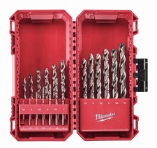 Milwaukee 19 Piece THUNDERWEB HSS-G Metal Drill Bit Set  Compatible Case