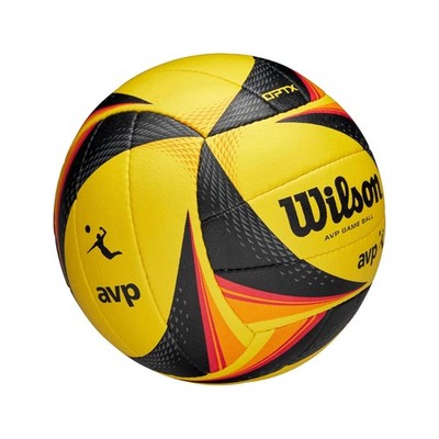 Wilson AVP Optx Official Game Volleyball Yellow Black 887768901776