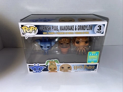 Funko Pop! Vinyl: Harry Potter - Cornish Pixie, Mandrake, Grindylow - Barnes and