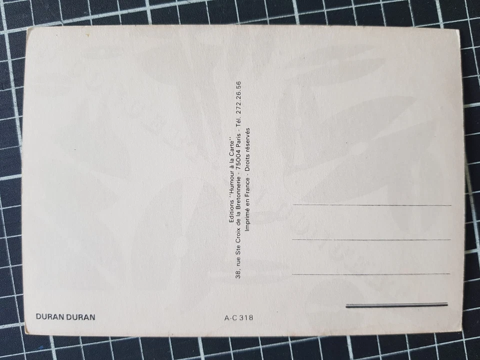 Carte Postale DURAN DURAN - Photo 2/2