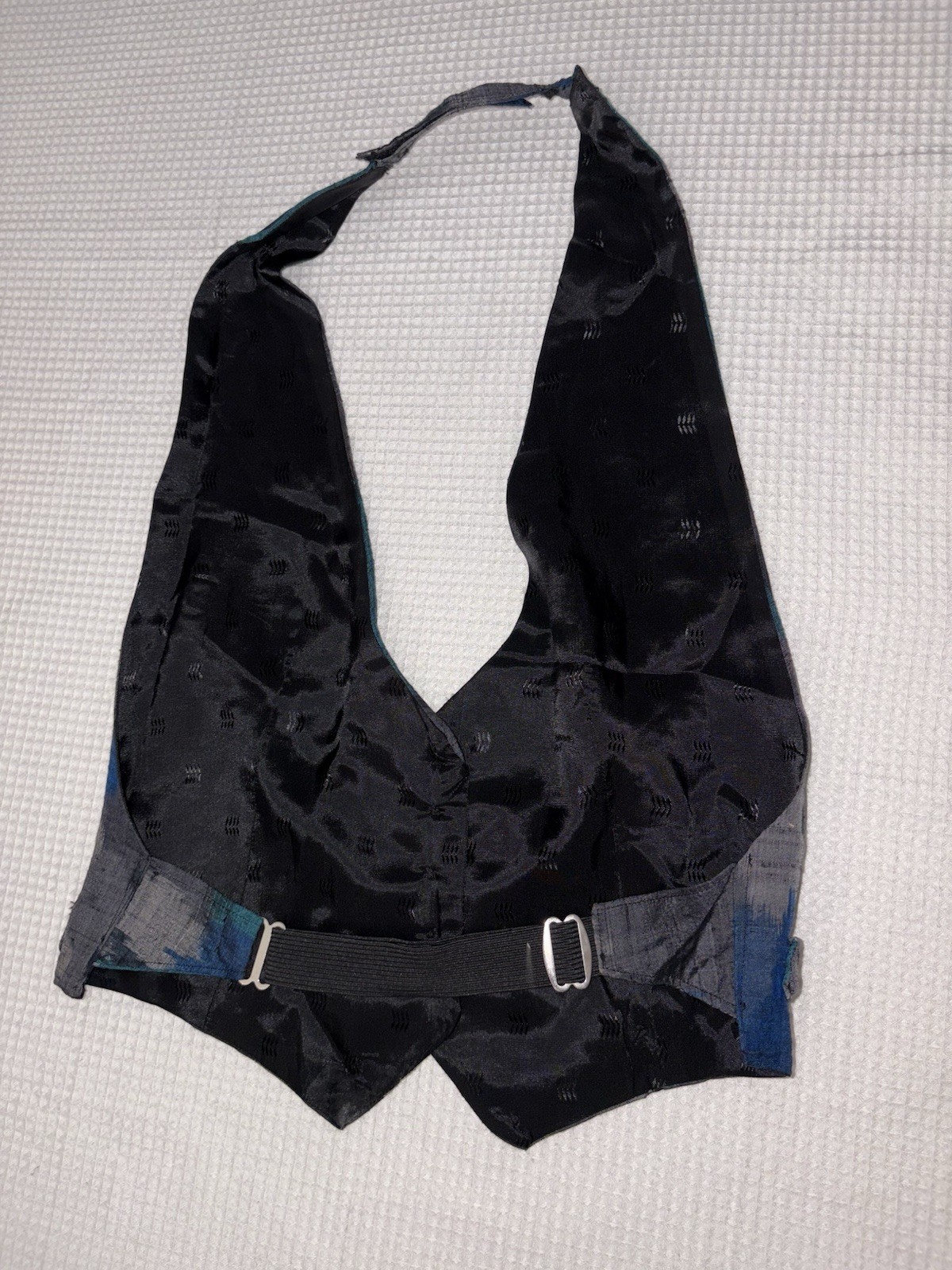 Saddleseat Half Vest Women’s OS Adjustable Hook & Loop Blue Tie Dye Equestrian