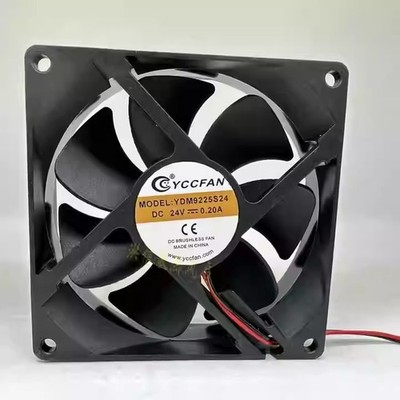 YCCFAN YDM9225S24 DC24V 0.20A 92*25MM 2-Wire Inverter Cooling Fan