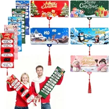 5pcs Christmas Cash Gift Envelopes 10 Slots, 2025 New Creative Cashs Surprise...