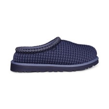 UGG TASMAN FLECKED KNIT BLUE MULTI SHEARLING MEN'S SLIPPERS SIZE US 8/UK 7 NEW
