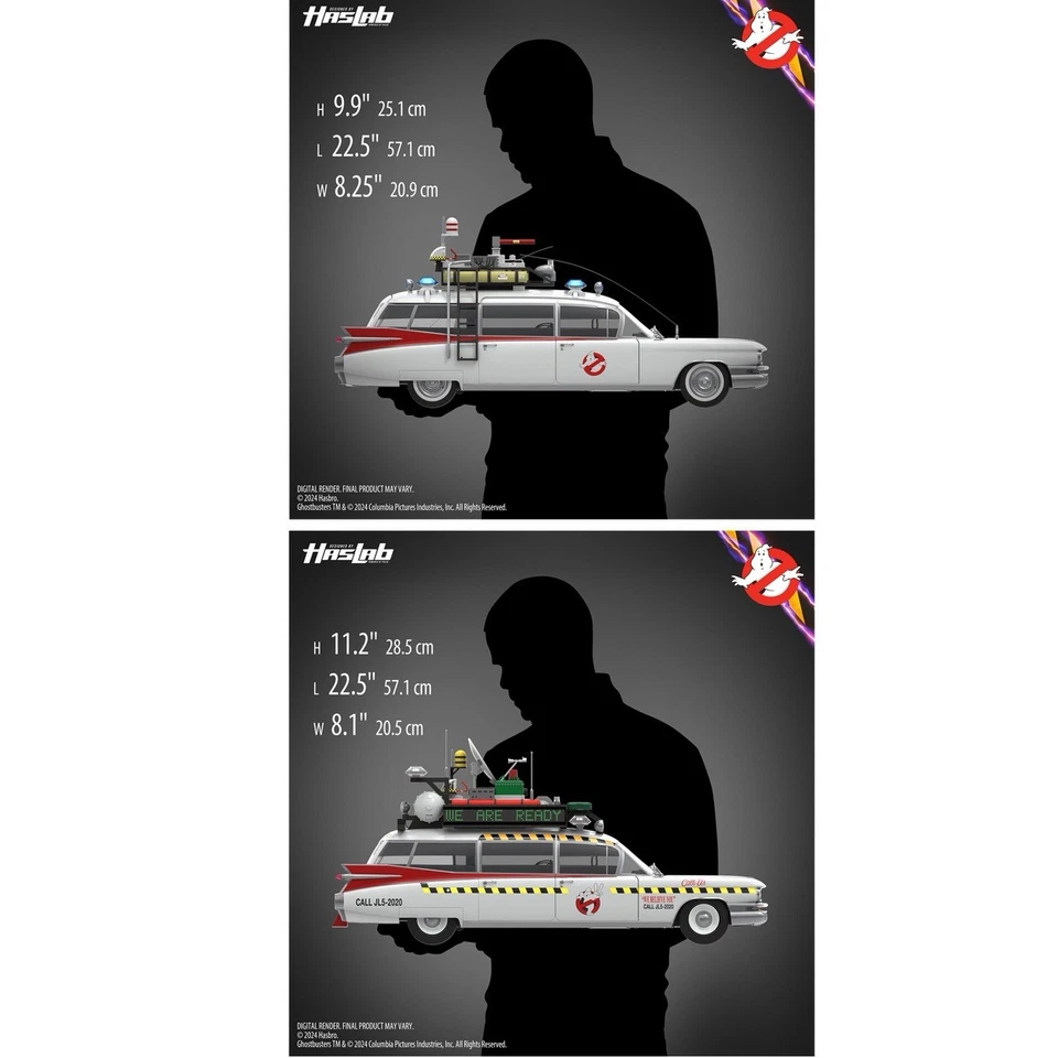 HASLAB GHOSTBUSTERS PLASMA ECTO-1 ANIVERSARIO EDICIÓN DE LUJO CON TODOS LOS NIVELES SIN USAR, EN CAJA Foto 2 de 4