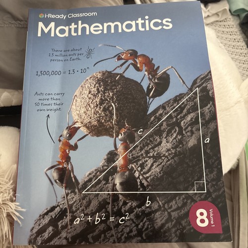 Iready Math Textbook i-Ready Classroom Mathematics Grade 8 Student Edition Textbook Volume 1 ...