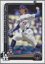2025 Topps Series 1 - Justin Wrobleski #204 (RC)