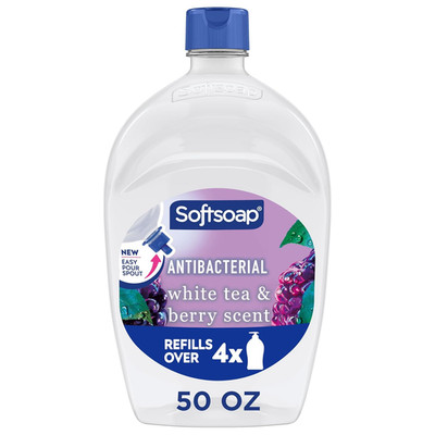 Softsoap Antibacterial Hand Soap White Tea Berry 50 Oz Refill Clean