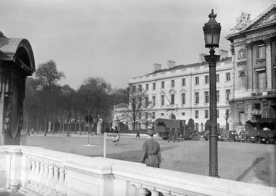 German soldiers Place de la Concorde during Occupation 1940 Paris - Old Photo