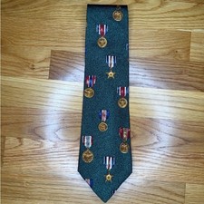 Vintage Medal Chaps Ralph Lauren Silk Tie