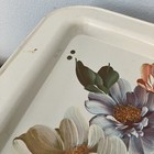 Vintage Folding Floral Metal Lap Tray TV Retro Mid Century Bed — photo 5