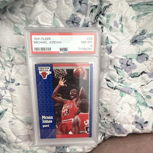 Fleer 1991-92 Michael Jordan #29 PSA Graded Chicago Bulls NBA Card
