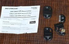 3x Scosche USB auf 30-Pin Sync Ladekabel Kabel für iPod iPad Generationen 1/2/3