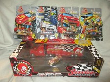 Bill Elliott-McDonalds Transporter with collectors car & 4 Nascar Racers