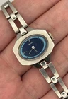 1974 Vintage Seiko Women's Silver-Tone Geometric Watch - 11 Manual - RUNNING!
