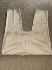 Greg Norman Golf Pants Men 42 x 32 Beige Performance Stretch Clubhouse
