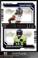 Deonte Banks / Devon Witherspoon 2023 Panini Contenders Round Numbers #5