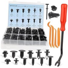 260PCS Bumper Clips Car Plastic Rivet Fasteners - 13 Popular Sizes - Suitable