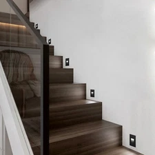 6 Pack LED Stair Light Outdoor Weatherproof, Color Temperature Selectable