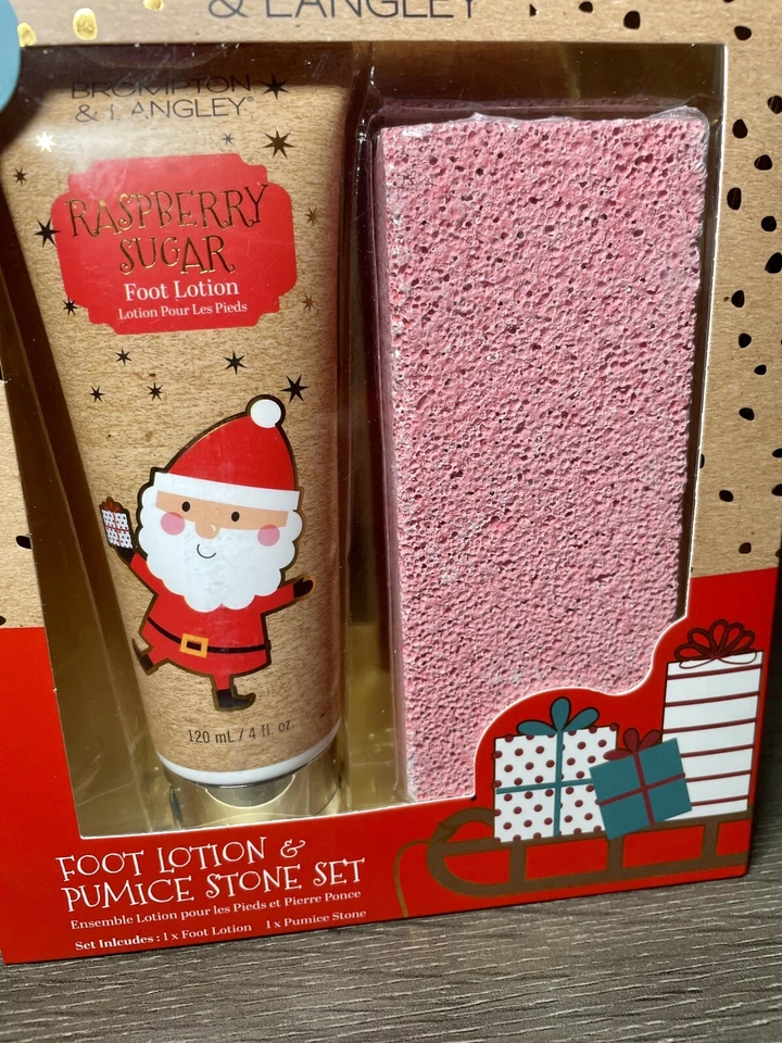 Holiday Foot Lotion & Pumice Stone Gift Set - Brompton & Langley - Image 2 of 4
