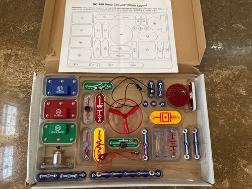 Lista Snap Circuits Jr SC-100 Kit Electrónico Ciencia 8+ STEM 100% Completo Usado en Excelente Condición - Imagen 8 de 12