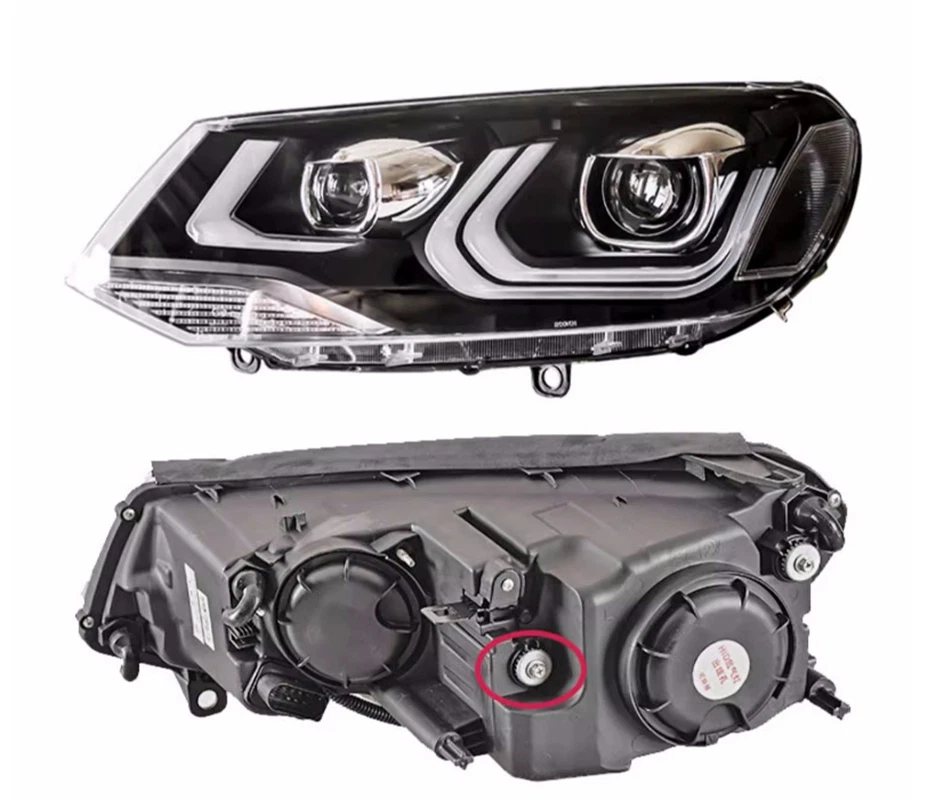 Faro de lente láser LED delantero de plástico ABS para Volkswagen Touareg 2011-2015 Foto 4 de 4