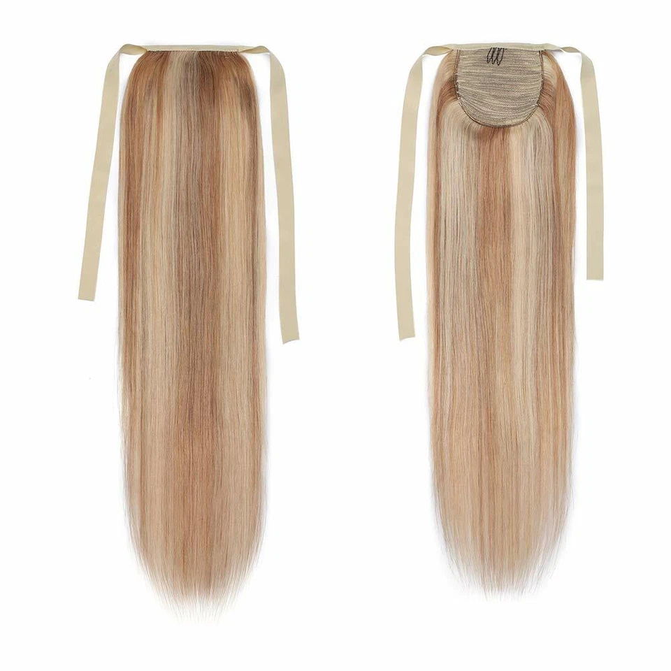 Real 100% Human Hair Ponytail One Hair Piece Remy Clip in Hair Extensions 100g - Image 2 of 4