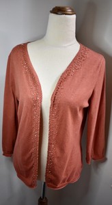 rust coloured cardigan