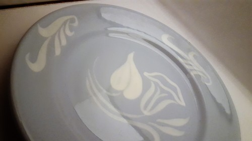 Raro Buffalo China gres azul restaurante vajilla plato de cena arte lamina pat. - Imagen 2 de 3