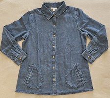 Northstyle 100% Cotton Denim Shirt Jacket Women's Size Large