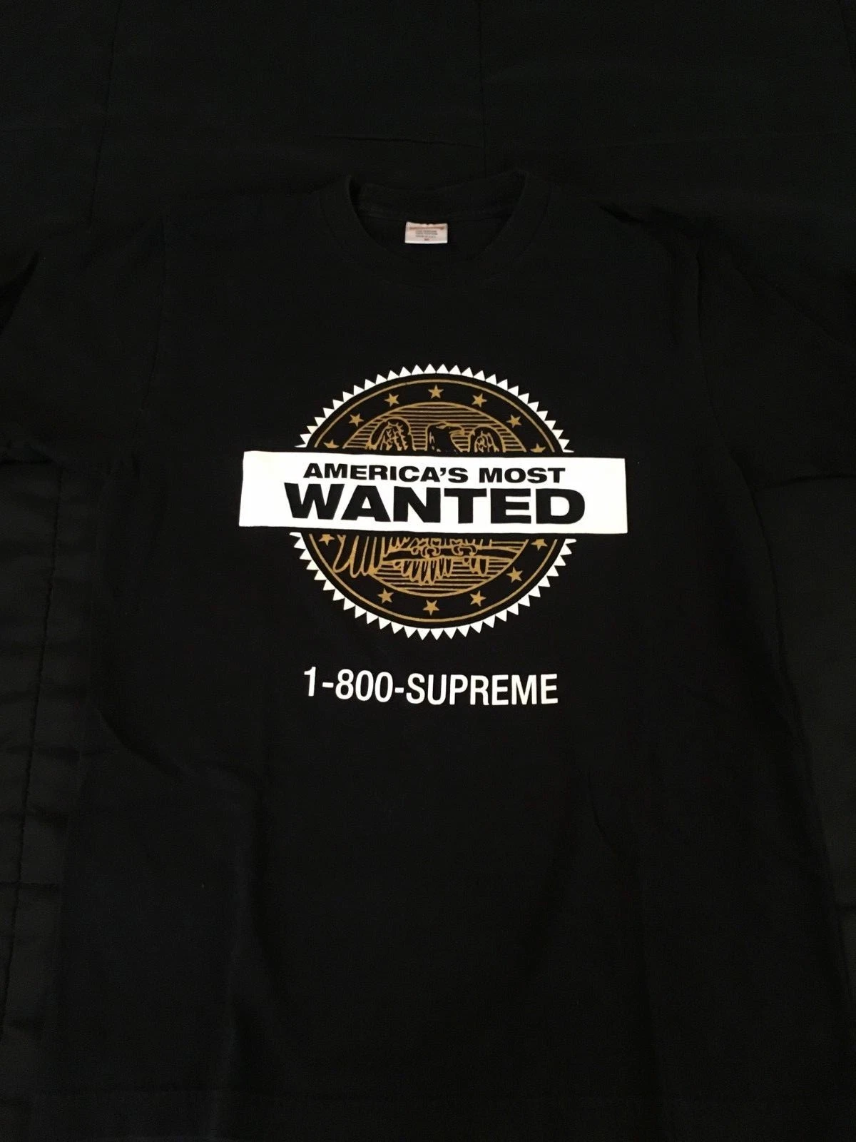 T shirt Supreme Most Wanted NOIR MOYEN 2014