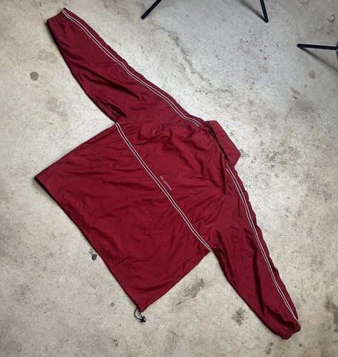Vintage Red Oak Oklahoma Sooners Mens XL Hooded 1/4 Zip Pullover Windbreaker VTG - Picture 4 of 6
