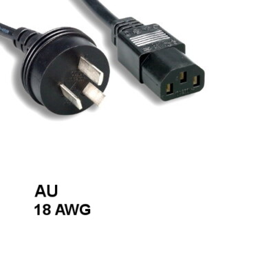 KNTK 6' Australia/New Zealand AC Power Cable IEC-60320-C13 to AS/NZS 4417 18AWG