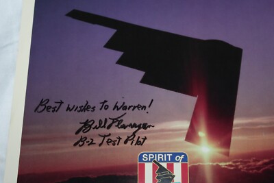 B2 STEALTH BOMBER NAMING CEREMONY PICTURE SPIRIT OF New York SIGNED - TestPilot