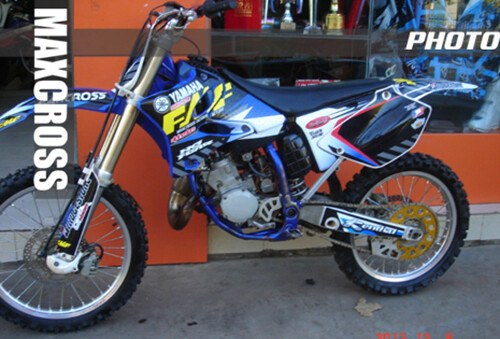 YAMAHA YZ125 YZ250 2002 2003 2004 2008 2014 MAXCROSS GRAPHICS FULL KIT DECALS MX - Picture 5 of 8